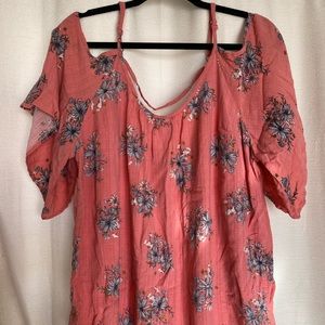 Off the shoulder blouse.